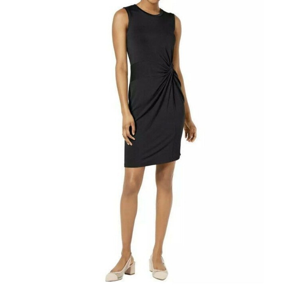 Maison Jules Women's Black Sleeveless Knee-Length‎ Casual Tank Dress Small S
